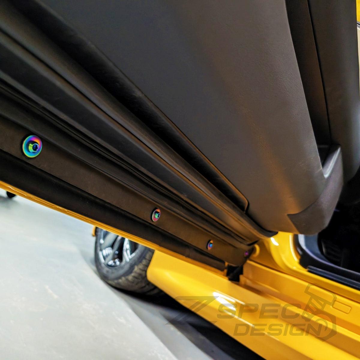 ZSPEC Door-Jams Dress Up Bolts® Hardware Kit for Lexus LC 500, Titanium
Grade-5 Titanium (40-45% weight-savings, non-corrosive)
Engines: 2UR-GSE