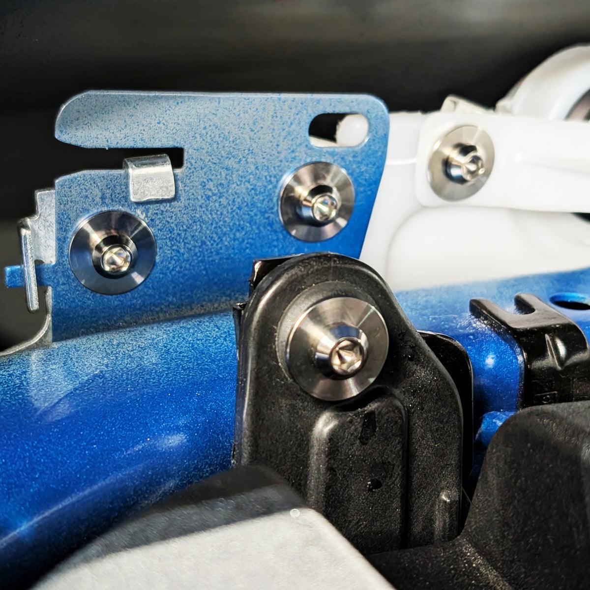 ZSPEC Stage-1 Dress Up Bolts® Fastener Kit for 2024+ Ford Ranger
Lightweight Grade-5 Titanium
Bagged & Labeled
Keywords: Engine Washers Hardware Fasteners