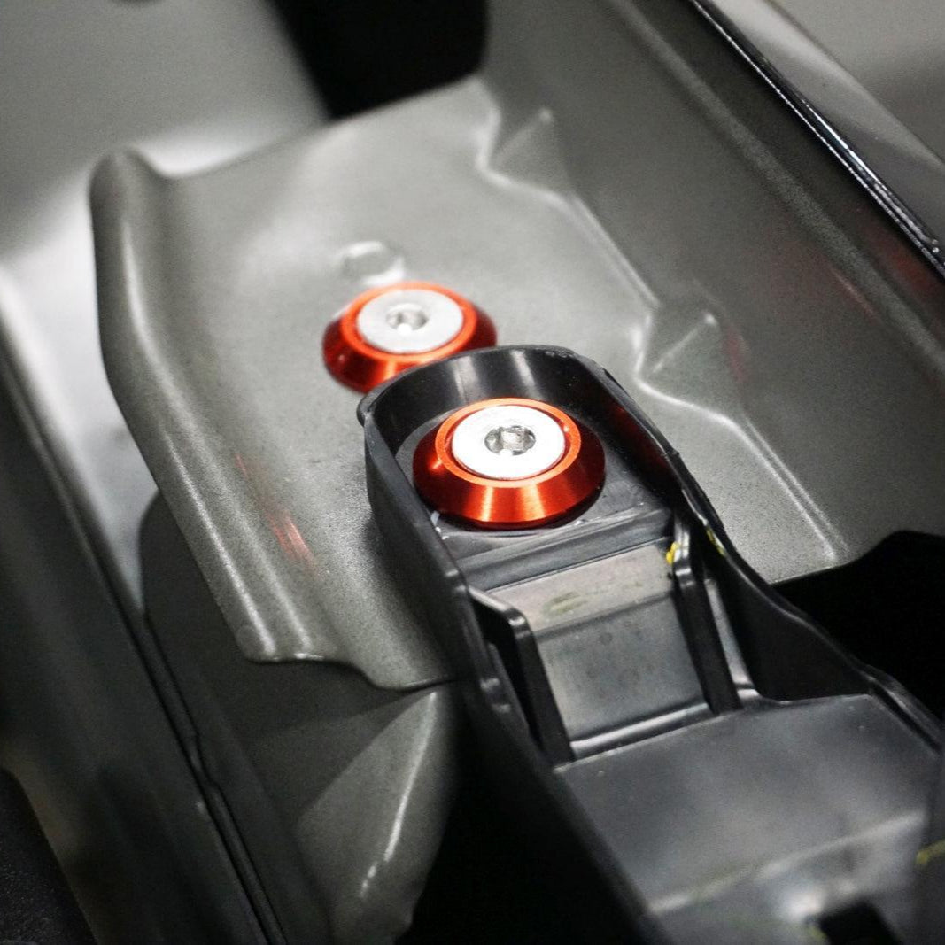 ZSPEC "Stage 1" Dress Up Bolts® Fastener Kit for '23+ Mitsubishi Mirage, Stainless & Billet - ZSPEC Design LLC - Hardware Fasteners - Fastener Kit, mirage, mitsubishi, stage 1, Washer Color - zspecdesign.com