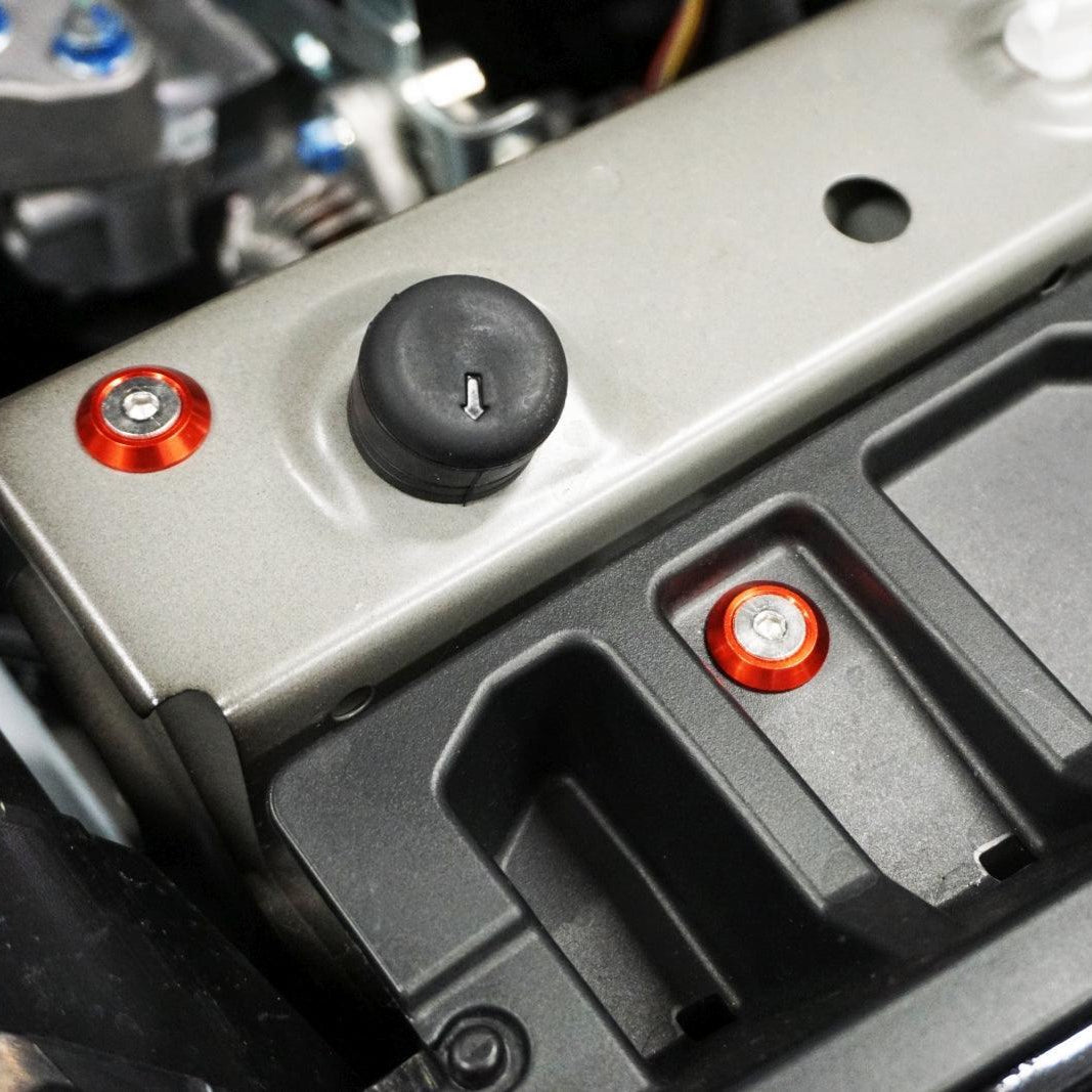 ZSPEC "Stage 1" Dress Up Bolts® Fastener Kit for '23+ Mitsubishi Mirage, Stainless & Billet - ZSPEC Design LLC - Hardware Fasteners - Fastener Kit, mirage, mitsubishi, stage 1, Washer Color - zspecdesign.com