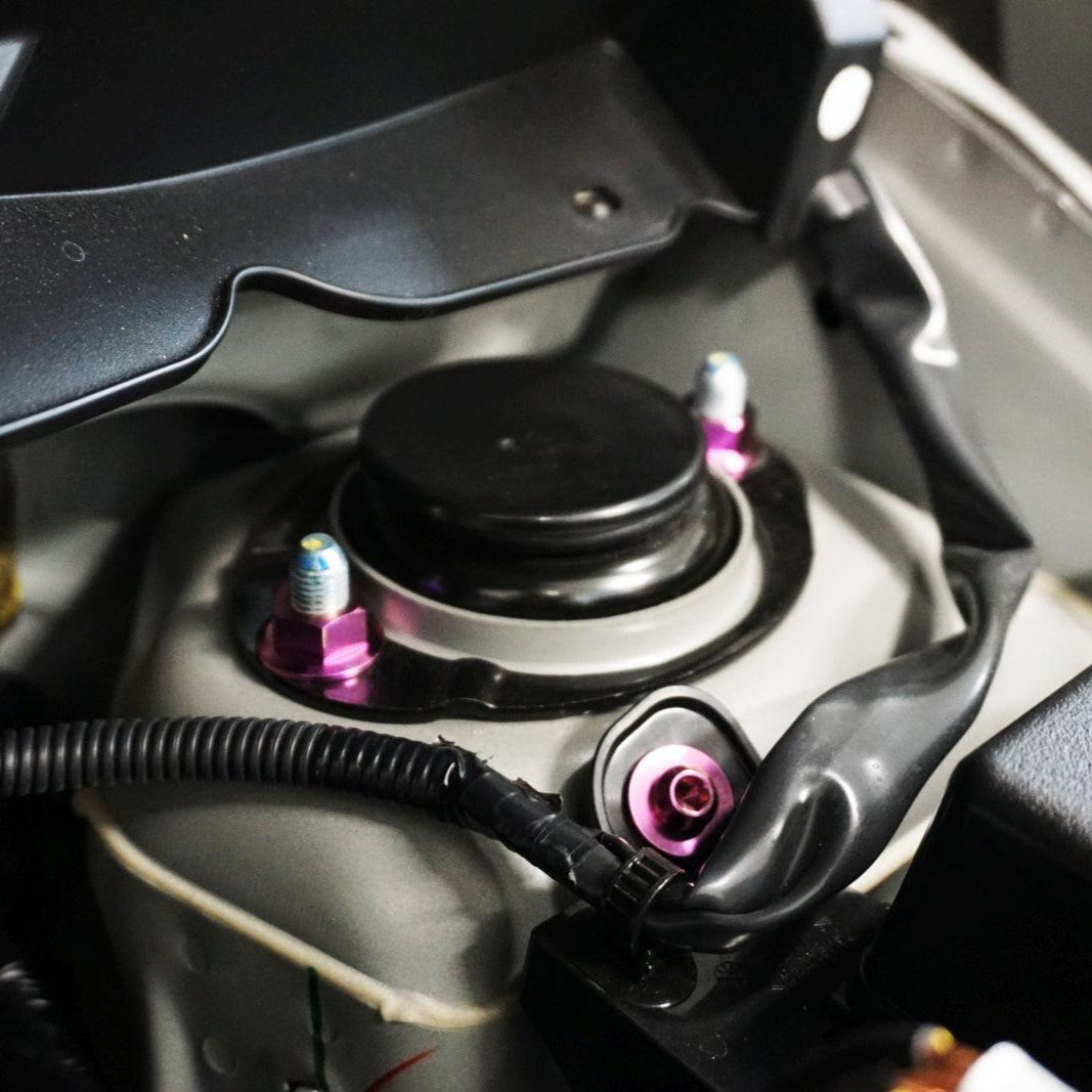 ZSPEC "Stage 1" Dress Up Bolts® Fastener Kit for '23+ Mitsubishi Mirage, Titanium - ZSPEC Design LLC - Hardware Fasteners - Fastener Kit, mirage, mitsubishi, stage 1, Washer Color - zspecdesign.com