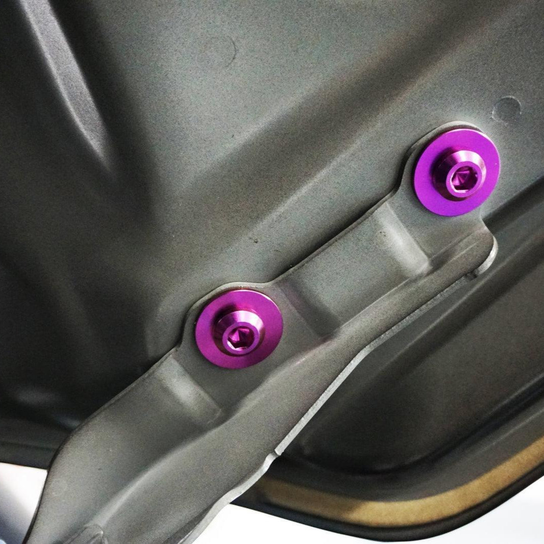 ZSPEC "Stage 1" Dress Up Bolts® Fastener Kit for '23+ Mitsubishi Mirage, Titanium - ZSPEC Design LLC - Hardware Fasteners - Fastener Kit, mirage, mitsubishi, stage 1, Washer Color - zspecdesign.com