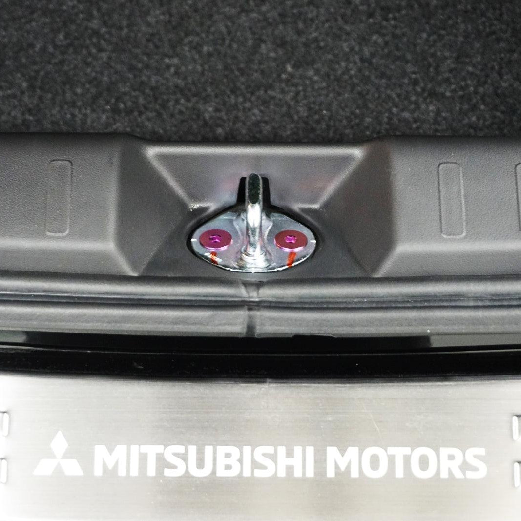 ZSPEC "Door Jams & Trunk-Area" Dress Up Bolts® Fastener Kit for '23+ Mitsubishi Mirage, Titanium - ZSPEC Design LLC - Hardware Fasteners - door jam, Fastener Kit, mirage, mitsubishi, Washer Color - zspecdesign.com