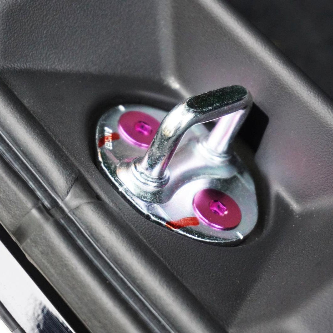 ZSPEC "Door Jams & Trunk-Area" Dress Up Bolts® Fastener Kit for '23+ Mitsubishi Mirage, Titanium - ZSPEC Design LLC - Hardware Fasteners - door jam, Fastener Kit, mirage, mitsubishi, Washer Color - zspecdesign.com