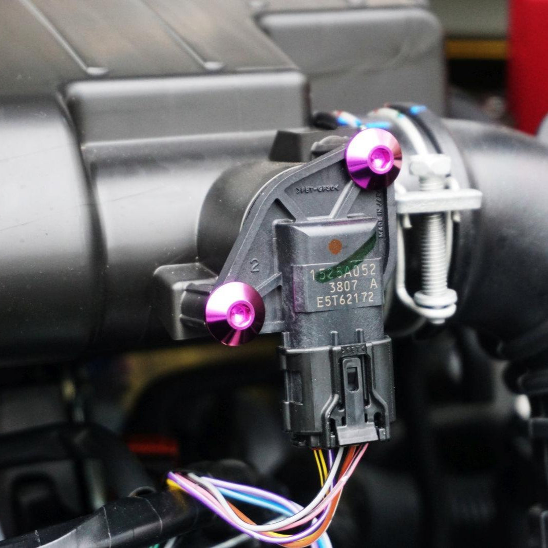 ZSPEC "Stage 1" Dress Up Bolts® Fastener Kit for '23+ Mitsubishi Mirage, Titanium - ZSPEC Design LLC - Hardware Fasteners - Fastener Kit, mirage, mitsubishi, stage 1, Washer Color - zspecdesign.com