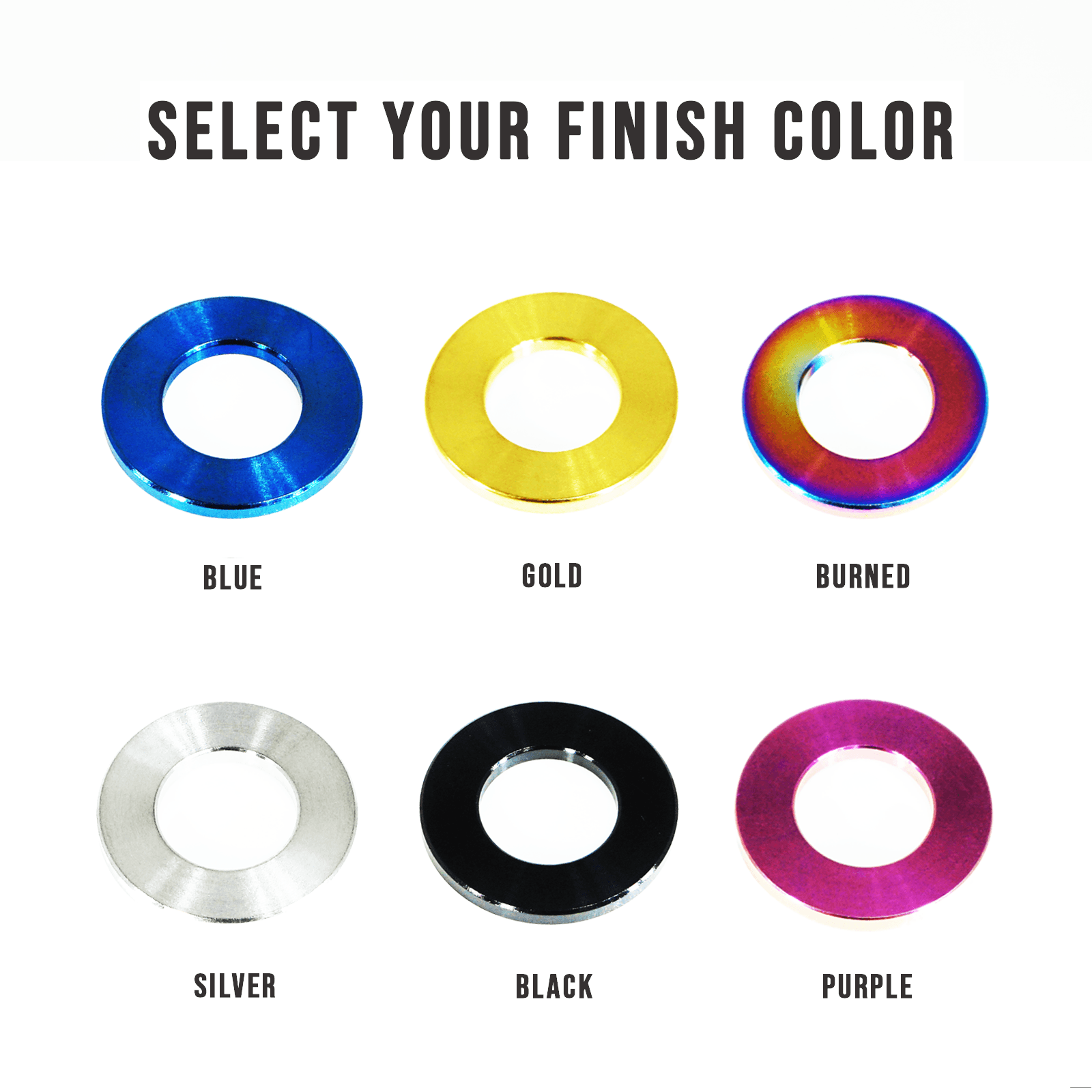 ZSPEC M5 Metric Flat Washers, Titanium Grade-5, Per Each - ZSPEC Design LLC - Hardware Fasteners - m5, per each, titanium - zspecdesign.com