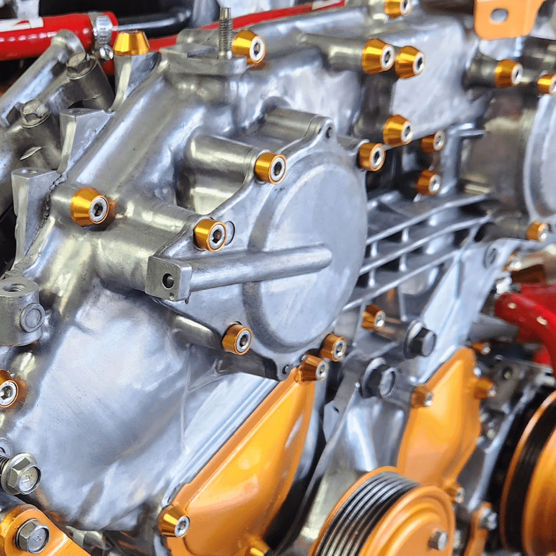 ZSPEC VQ35DE Front-Engine Covers Fastener Kit, CAM/Water Pump/Tensioner, Stainless & Billet - ZSPEC Design LLC - Hardware Fasteners - 350z, Fastener Kit, g35, nissan, vq35, z33 - zspecdesign.com