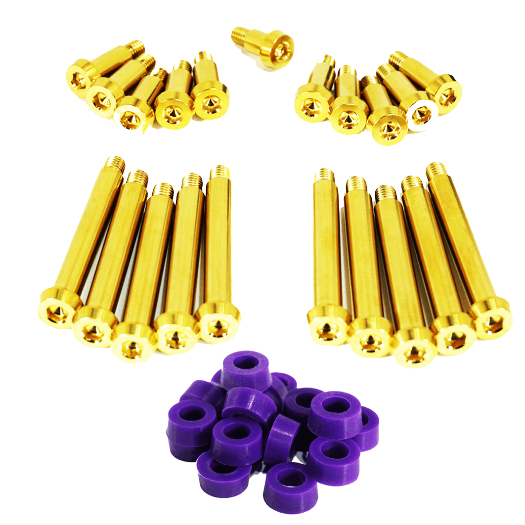 ZSPEC Shoulder-Bolt Timing Covers Fasteners w/ Bushings, Nissan 300zx Z32, Titanium - ZSPEC Design LLC - Hardware Fasteners - 300zx, nissan, Shoulder-bolt, z32 - zspecdesign.com