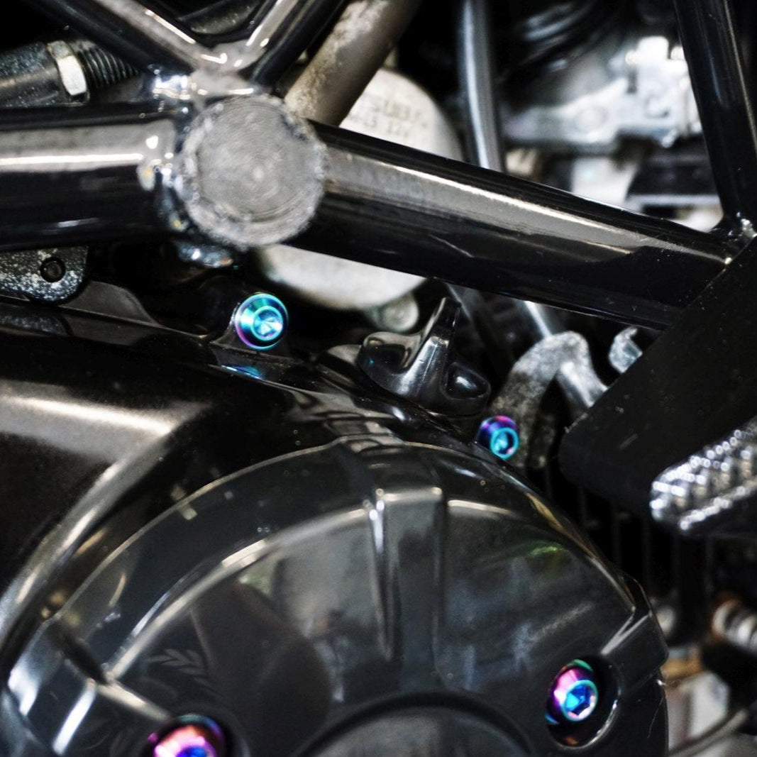ZSPEC Dress-Up Bolts® Hardware Kit for the pre-2020 Honda Grom Platform, Titanium - ZSPEC Design LLC - Hardware Fasteners - Fastener Kit, grom, honda, Motorcycle - zspecdesign.com