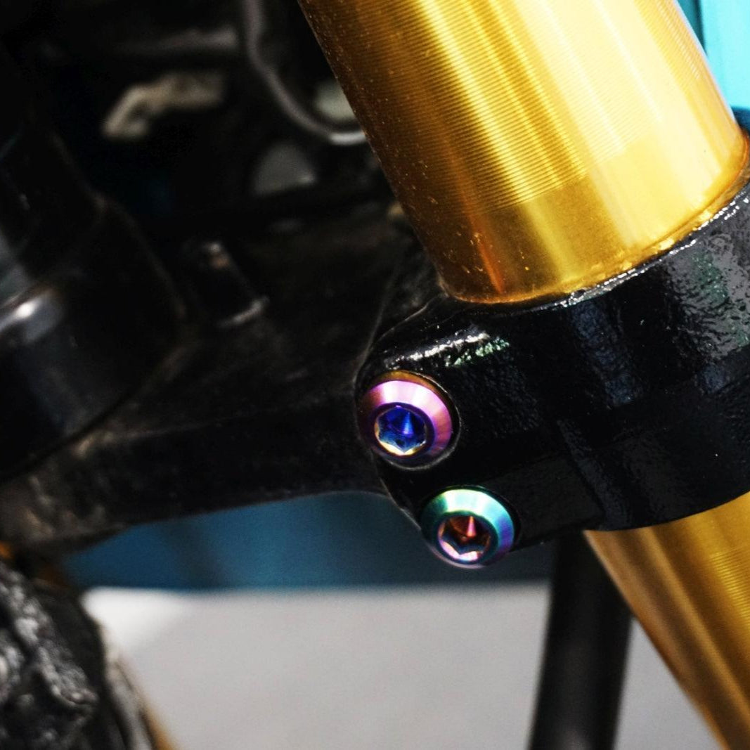 ZSPEC Dress-Up Bolts® Hardware Kit for the pre-2020 Honda Grom Platform, Titanium - ZSPEC Design LLC - Hardware Fasteners - Fastener Kit, grom, honda, Motorcycle - zspecdesign.com