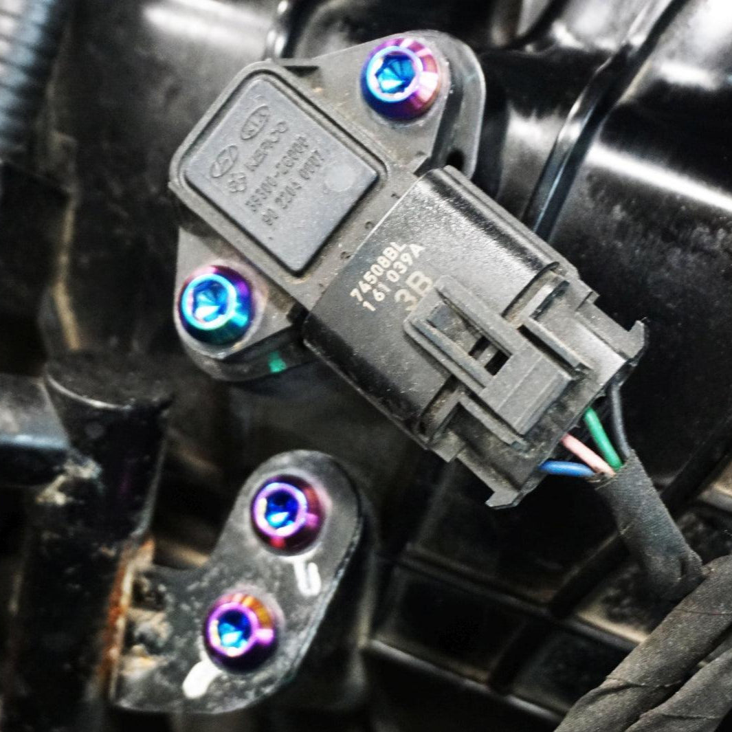 ZSPEC "Stage 2" Dress Up Bolts® Fastener Kit for '17-18 Hyundai Elantra, Titanium - ZSPEC Design LLC - Hardware Fasteners - elantra, Fastener Kit, hyundai, stage 2 - zspecdesign.com