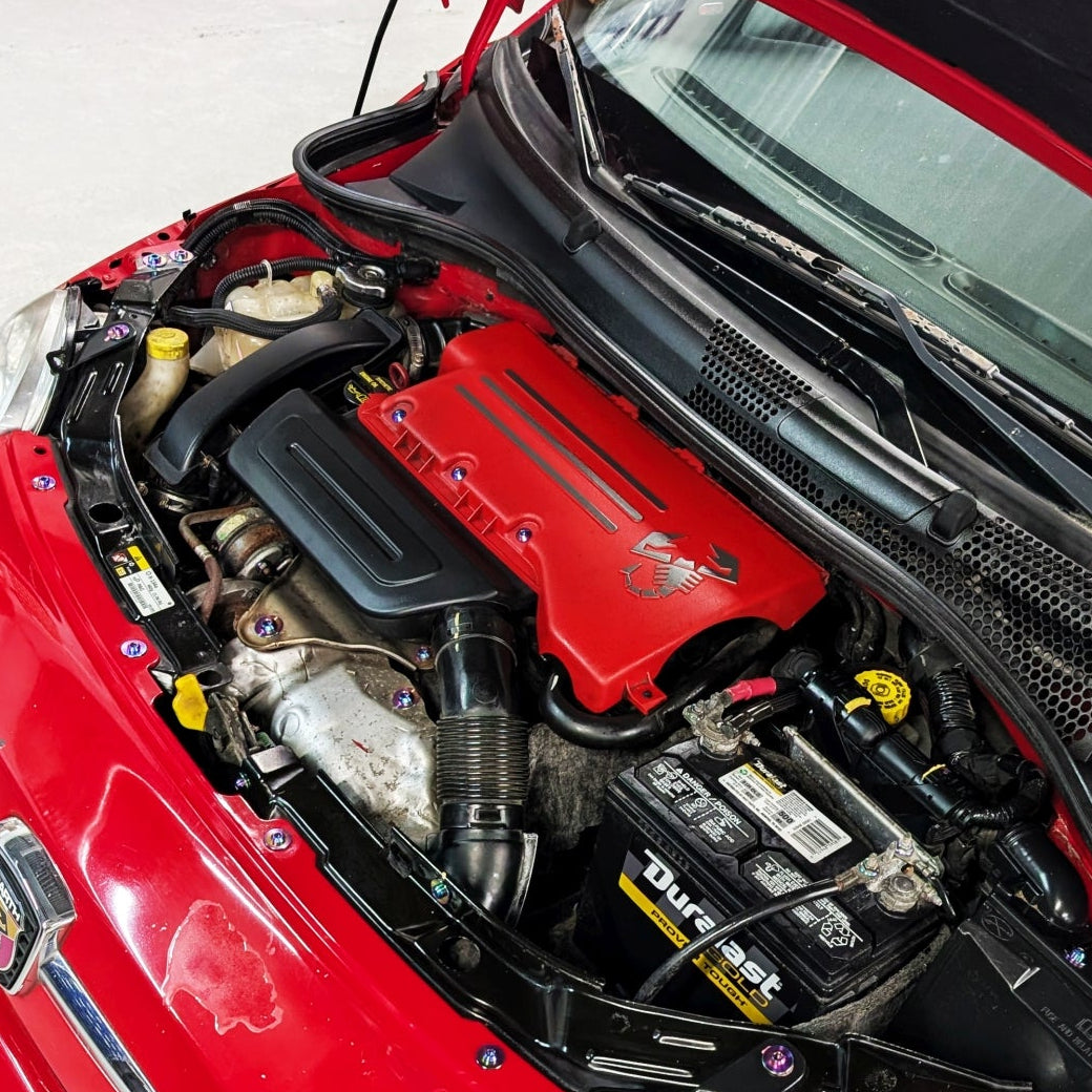 ZSPEC Staged Dress Up Bolts Fastener Hardware Kit for '07-25 Fiat 500 & Abarth Titanium Grade-5 - ZSPEC Design LLC