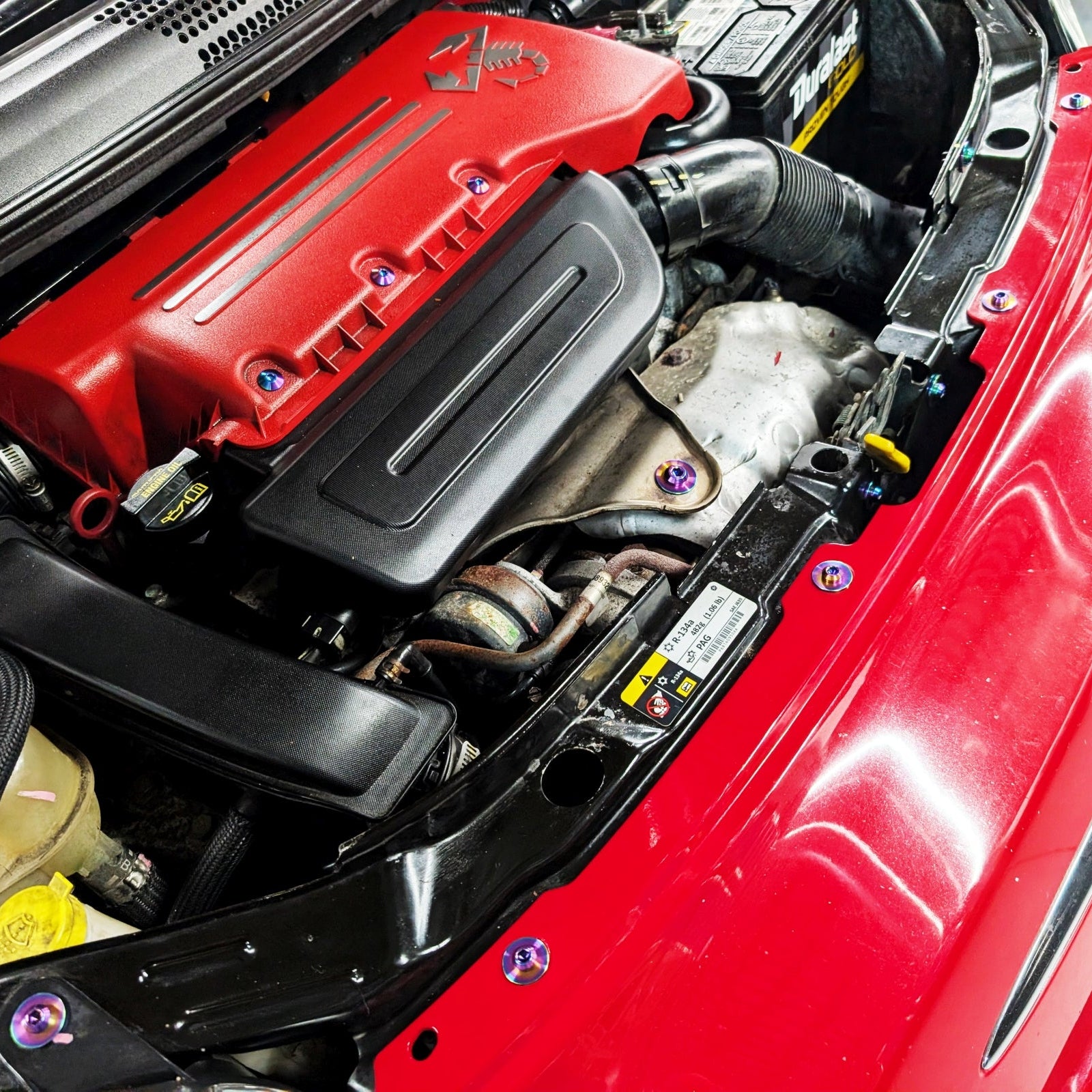 ZSPEC Staged Dress Up Bolts Fastener Hardware Kit for '07-25 Fiat 500 & Abarth Titanium Grade-5 - ZSPEC Design LLC