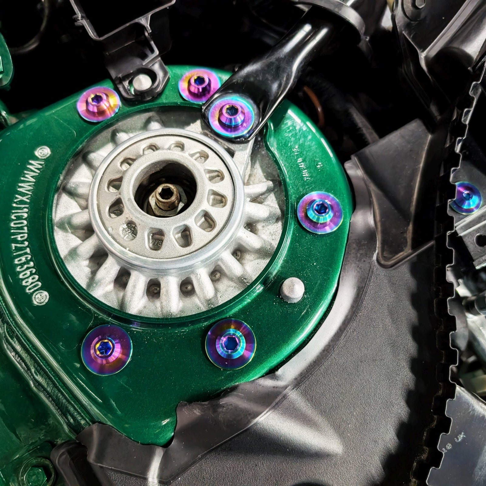 ZSPEC Staged Dress Up Bolts® Fastener Kit, '22+ Mini Cooper F56s, Titanium - ZSPEC Design LLC