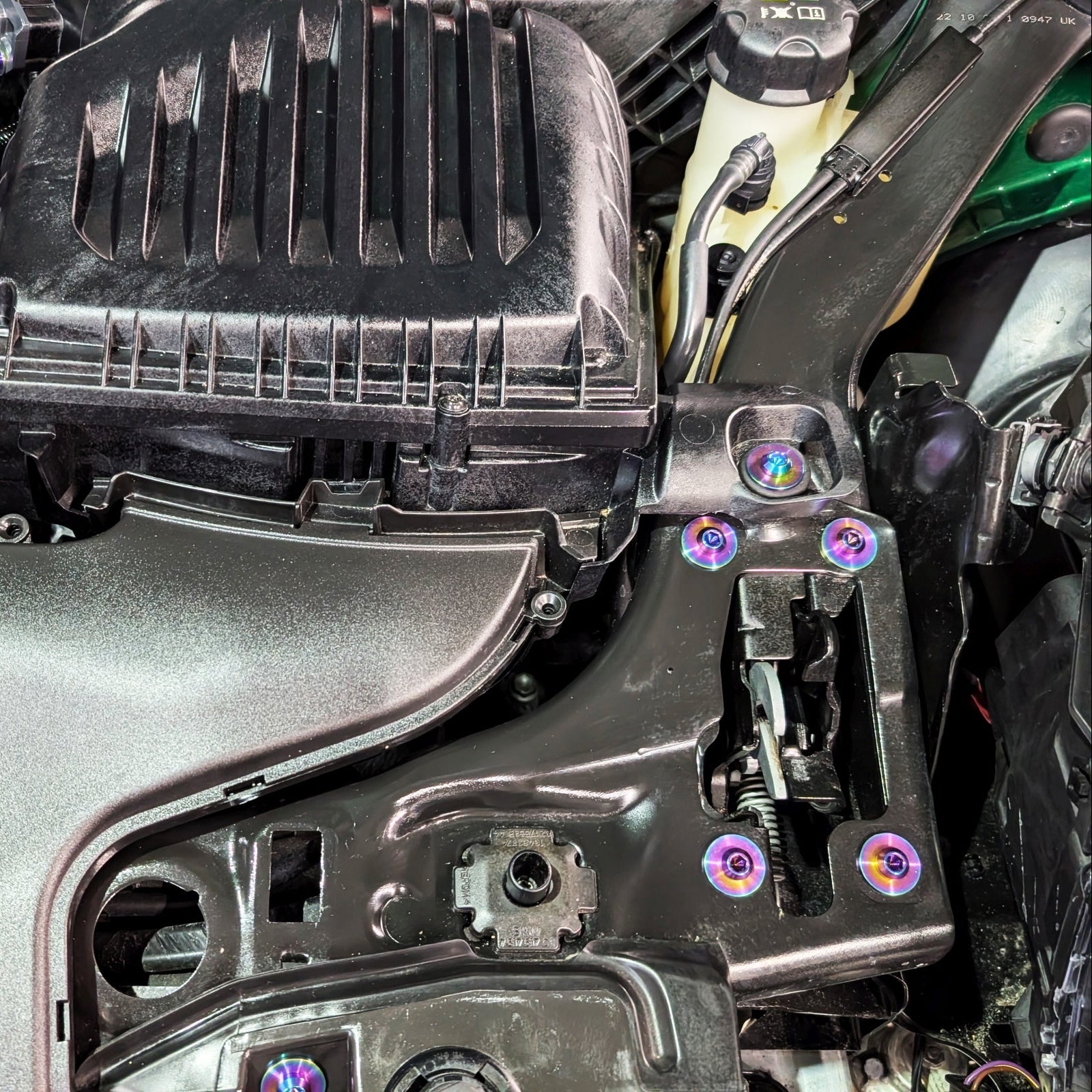 ZSPEC Staged Dress Up Bolts® Fastener Kit, '22+ Mini Cooper F56s, Titanium - ZSPEC Design LLC