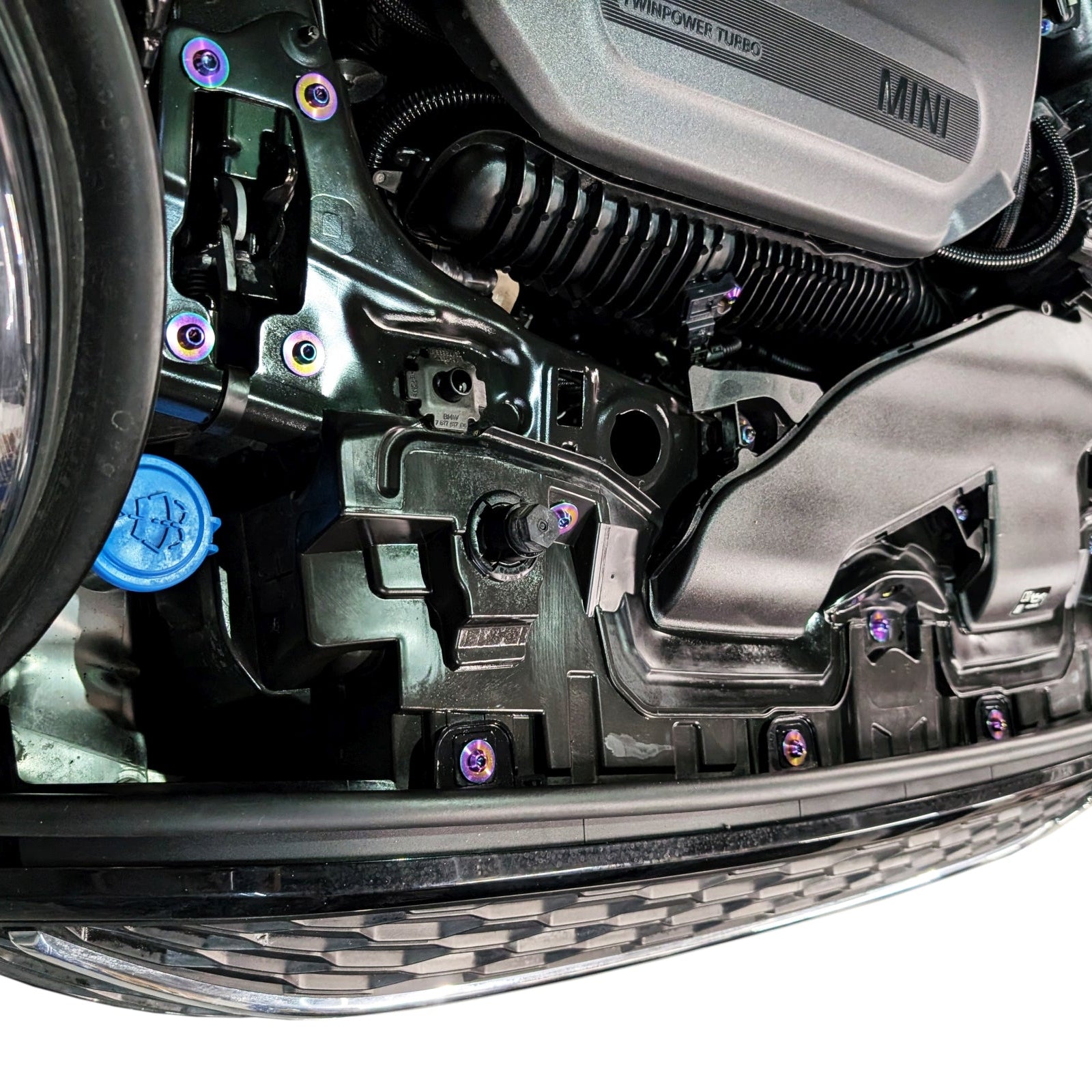 ZSPEC Staged Dress Up Bolts® Fastener Kit, '22+ Mini Cooper F56s, Titanium - ZSPEC Design LLC