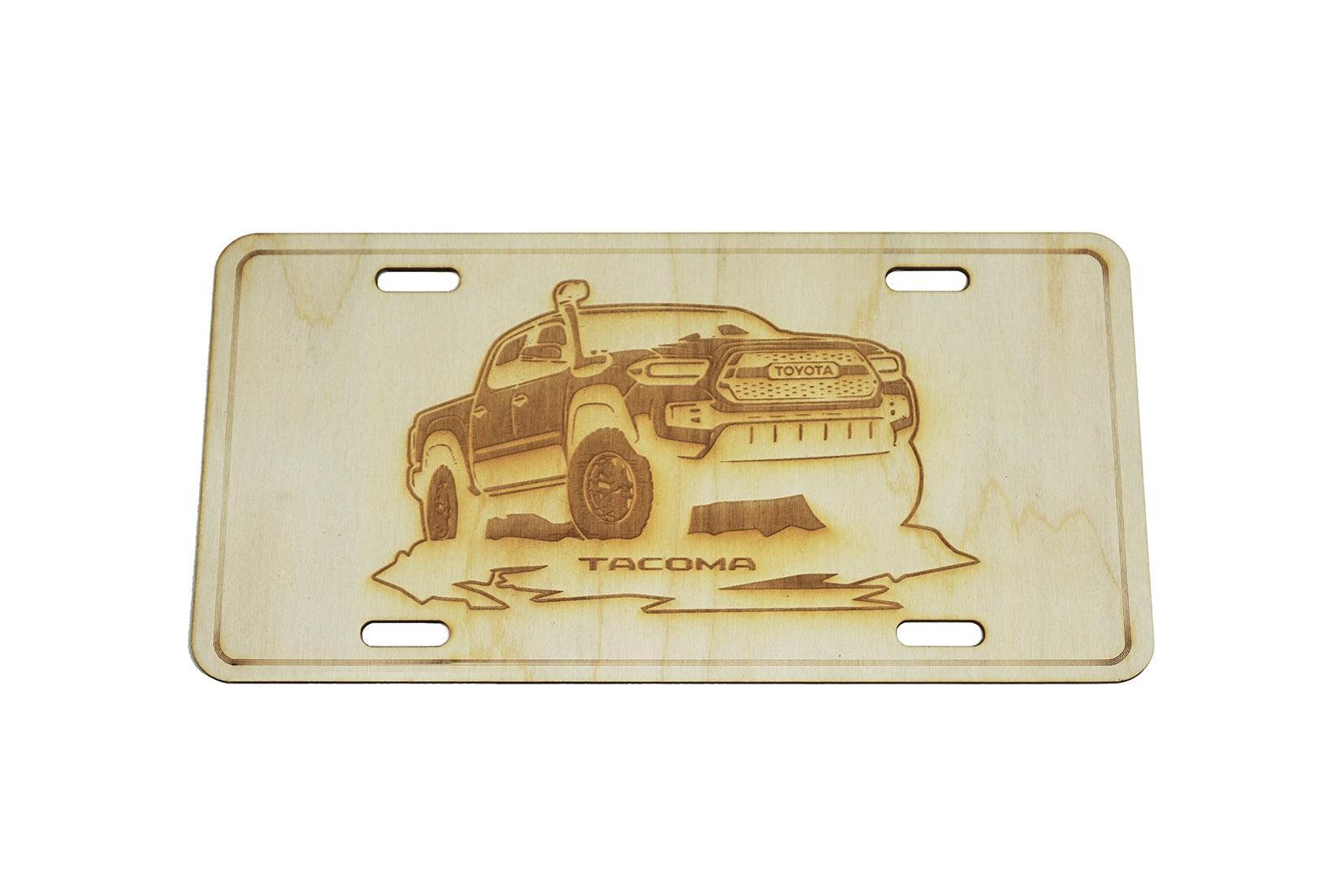 ZSPEC Toyota Tacoma Truck 4x4 License Plate, Birch, Ornamental - ZSPEC Design LLC - Holiday Ornaments - garage art, license, lifestyle, ornament, tacoma, toyota - zspecdesign.com