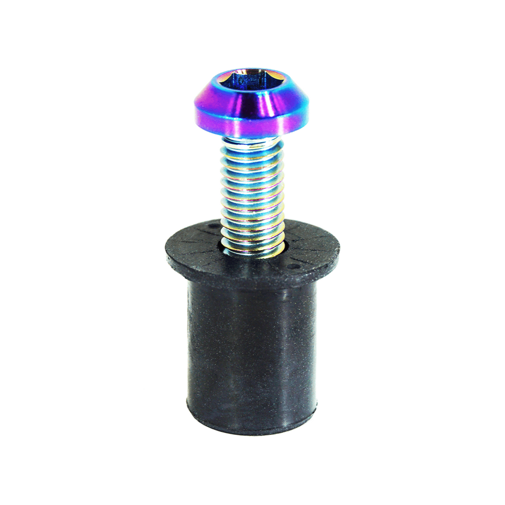 ZSPEC Body Kit Fastener, Titanium Angled-Head M6x25mm w/WELL Nut