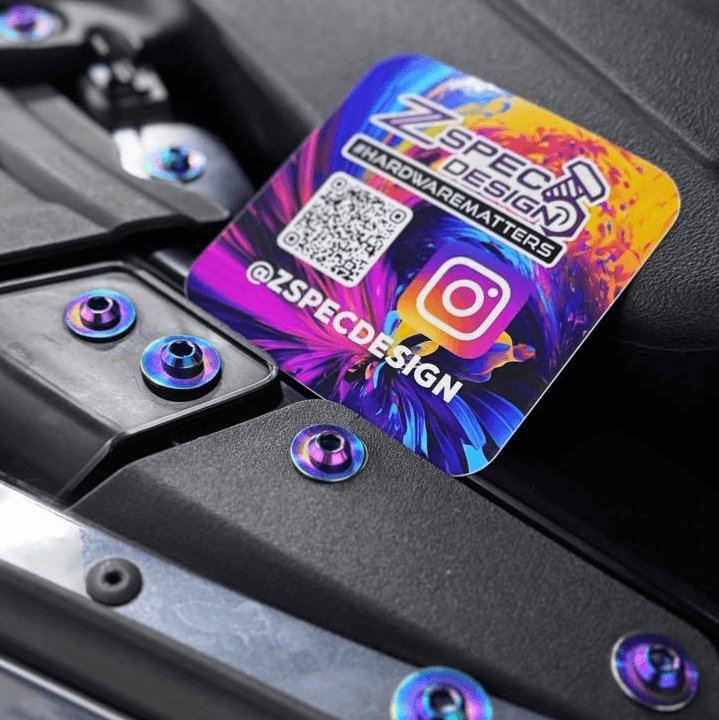 ZSPEC Stage-2 Dress Up Bolts® Fastener Kit, Mazda3, Titanium
Kit Specifications:
Grade-5 Titanium, Organized by Area
Lightweight, Visual Upgrade