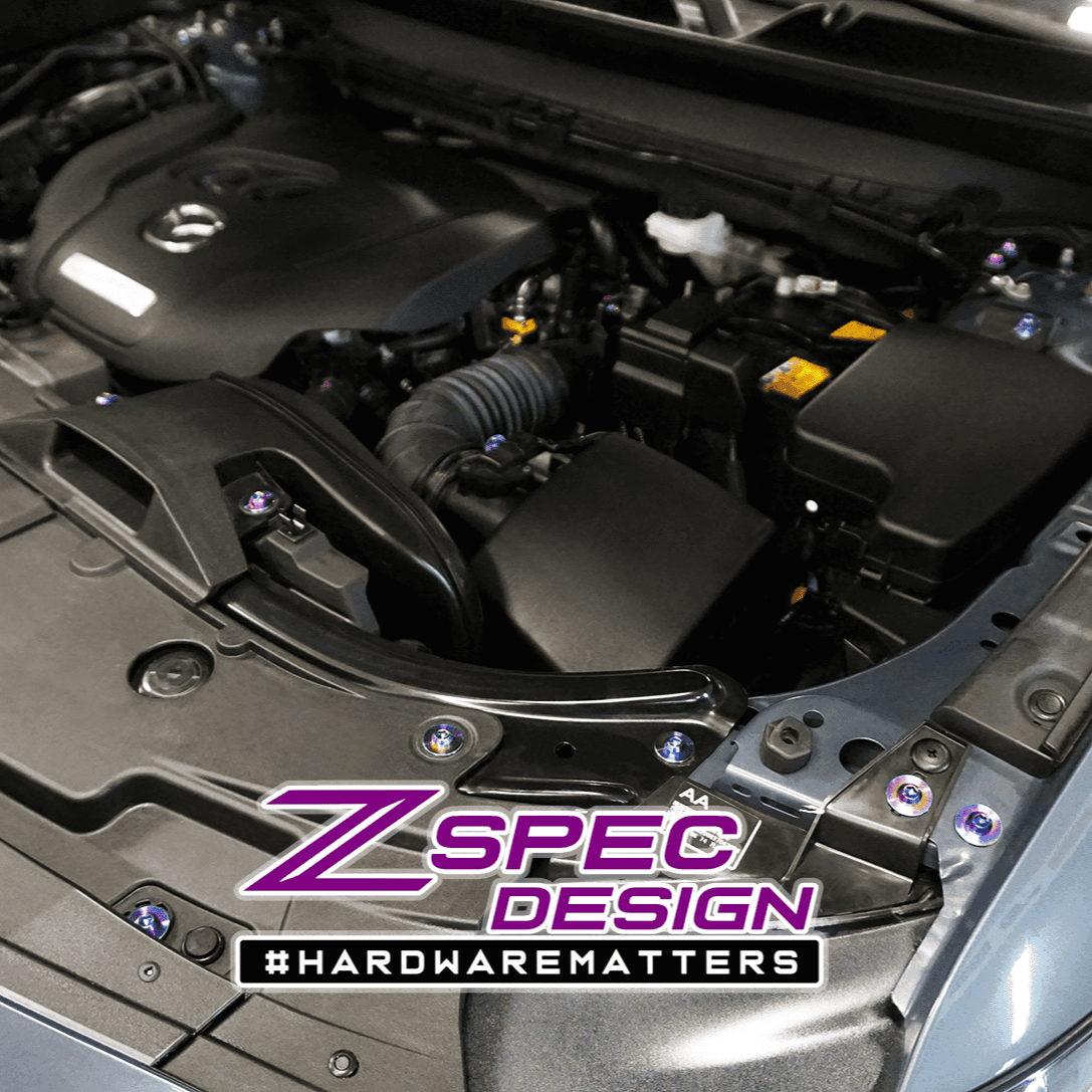 ZSPEC "Stage 1" Dress Up Bolts® Fastener Kit for '16-23 Mazda CX-9, Titanium
