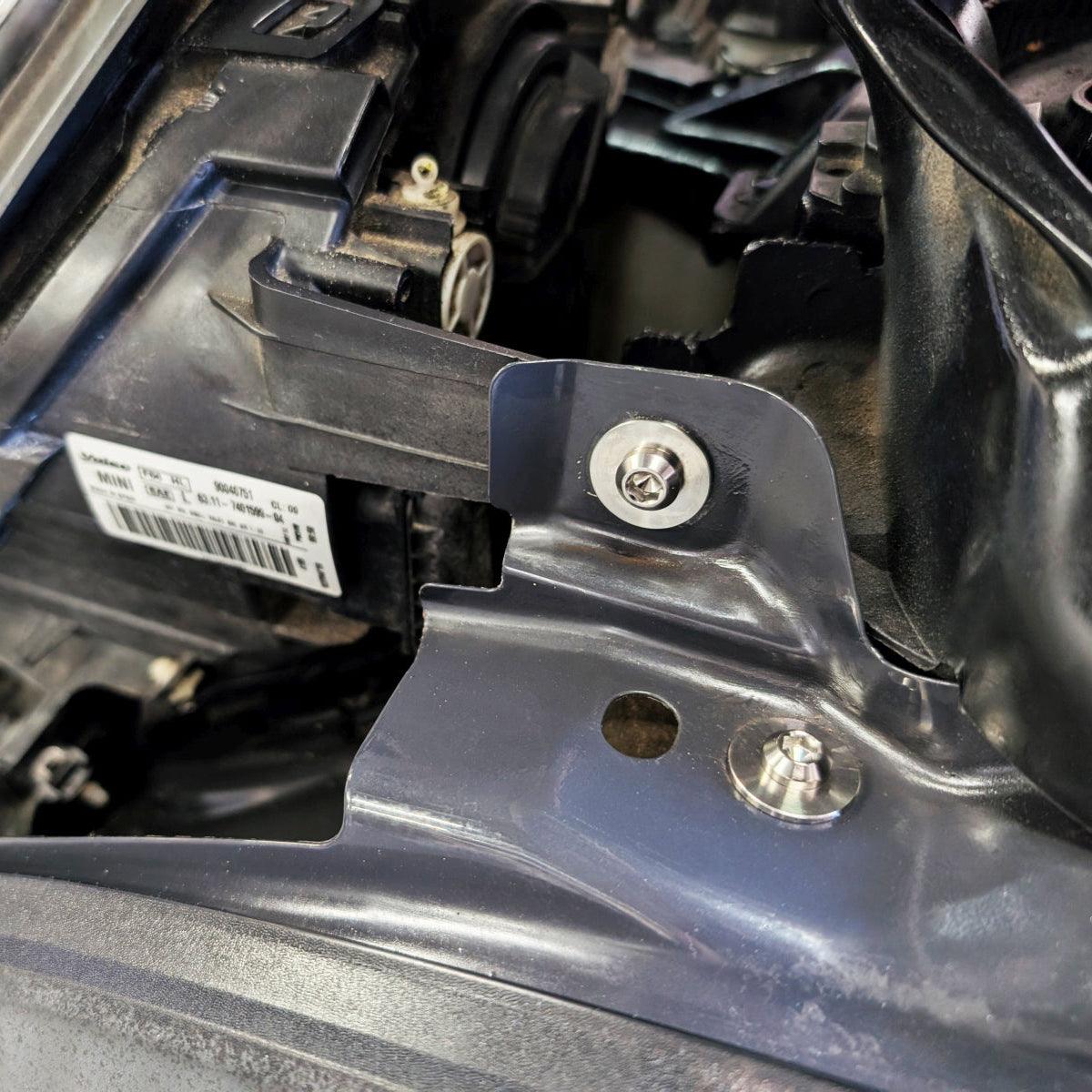 ZSPEC Stage-3 Dress Up Bolts® Fastener Kit for Mini Cooper F56s, Lightweight Grade-5 Titanium - Bagged & Labeled by Area