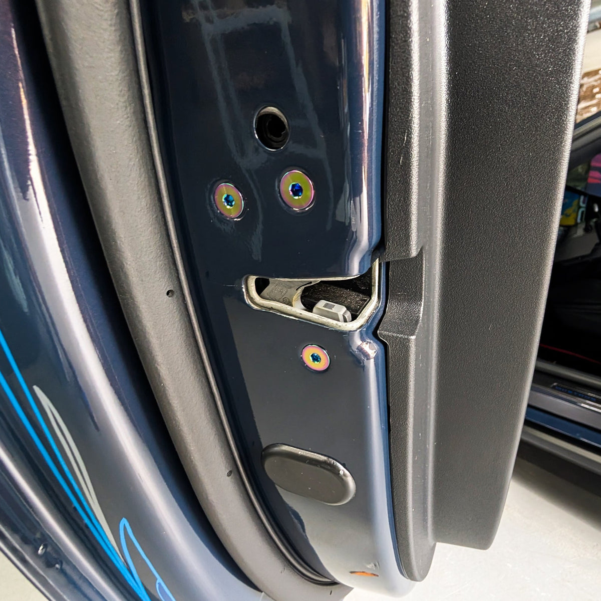 Mustang S650 Titanium Door Jams Area Hardware Kit - Strikers & Latches | ZSPEC Design