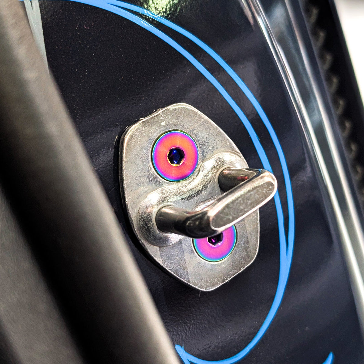 Mustang S650 Titanium Door Jams Area Hardware Kit - Strikers & Latches | ZSPEC Design