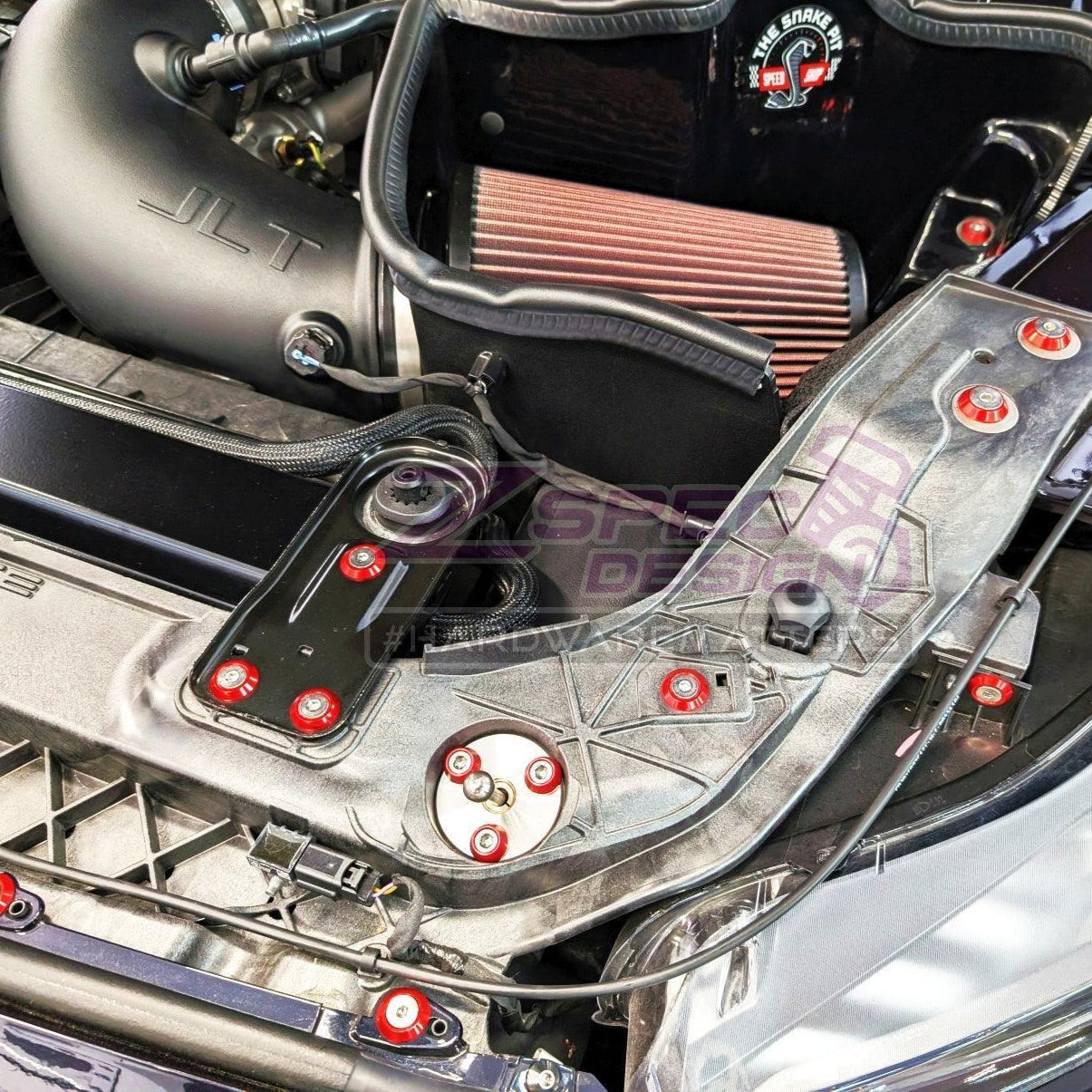 ZSPEC Stage-2 Dress Up Bolts® Fastener Kit for '15-23 Ford Mustang GT500 S550, Stainless & Billet - ZSPEC Design LLC - Hardware Fasteners - Fastener Kit, ford, mustang, s550, stage 2 - zspecdesign.com