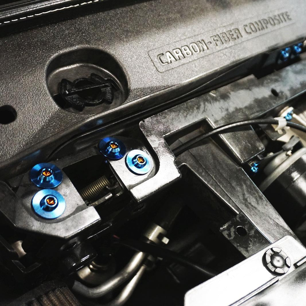 ZSPEC "Stage 3" Dress Up Bolts® Fastener Kit for '09-23 Nissan GTR (R35), Titanium - ZSPEC Design LLC - Hardware Fasteners - Fastener Kit, gt-r, gtr, nissan, r35, skyline, stage 3, titanium - zspecdesign.com