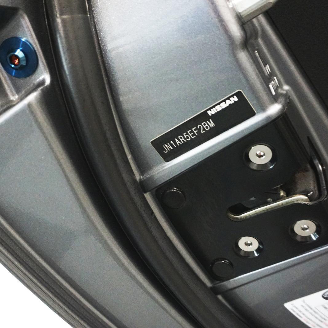 ZSPEC Door Jams Area Dress Up Bolts® Fastener Kit for '09-23 Nissan GTR (R35), Titanium - ZSPEC Design LLC - Hardware Fasteners - door jam, Fastener Kit, gt-r, gtr, nissan, r35, skyline, titanium - zspecdesign.com