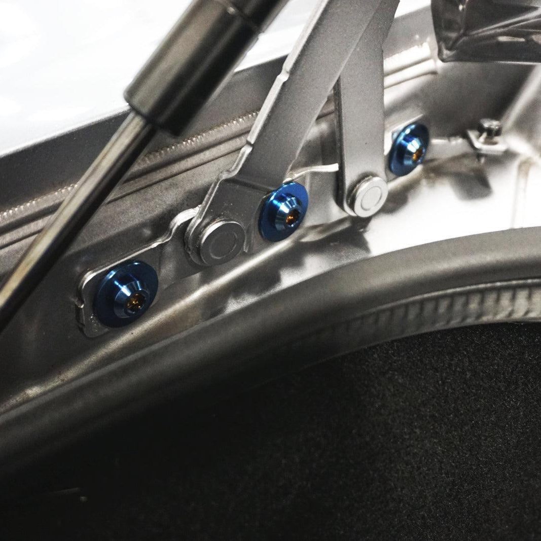 ZSPEC Trunk Area Dress Up Bolts® Fastener Kit for '09-23 Nissan GTR (R35), Titanium - ZSPEC Design LLC - Hardware Fasteners - Fastener Kit, gt-r, gtr, nissan, r35, skyline, titanium - zspecdesign.com