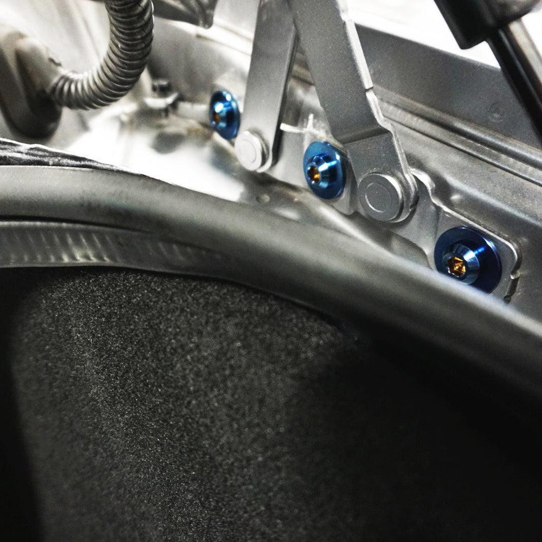 ZSPEC Trunk Area Dress Up Bolts® Fastener Kit for '09-23 Nissan GTR (R35), Titanium - ZSPEC Design LLC - Hardware Fasteners - Fastener Kit, gt-r, gtr, nissan, r35, skyline, titanium - zspecdesign.com