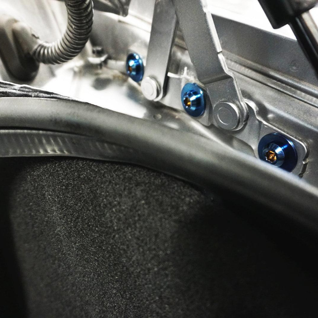 ZSPEC Trunk Area Dress Up Bolts® Fastener Kit for '09-23 Nissan GTR (R35), Titanium - ZSPEC Design LLC - Hardware Fasteners - Fastener Kit, gt-r, gtr, nissan, r35, skyline, titanium - zspecdesign.com