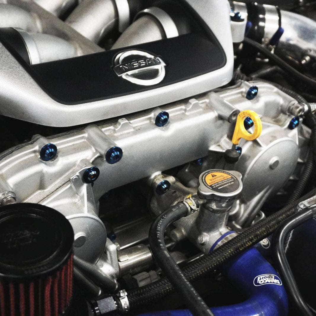 ZSPEC "Stage 2" Dress Up Bolts® Fastener Kit for '09-23 Nissan GTR (R35), Titanium - ZSPEC Design LLC - Hardware Fasteners - Fastener Kit, gt-r, gtr, nissan, r35, skyline, stage 2, titanium - zspecdesign.com