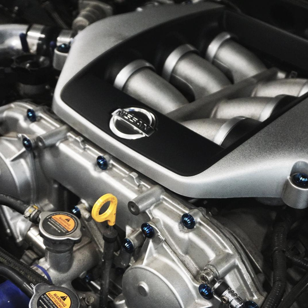 ZSPEC "Stage 2" Dress Up Bolts® Fastener Kit for '09-23 Nissan GTR (R35), Titanium - ZSPEC Design LLC - Hardware Fasteners - Fastener Kit, gt-r, gtr, nissan, r35, skyline, stage 2, titanium - zspecdesign.com