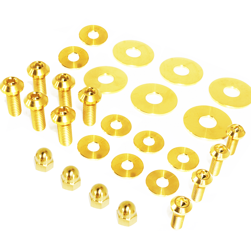ZSPEC Trunk Area Dress Up Bolts® Fastener Kit for '09-23 Nissan GTR (R35), Titanium - ZSPEC Design LLC - Hardware Fasteners - Fastener Kit, gt-r, gtr, nissan, r35, skyline, titanium - zspecdesign.com
