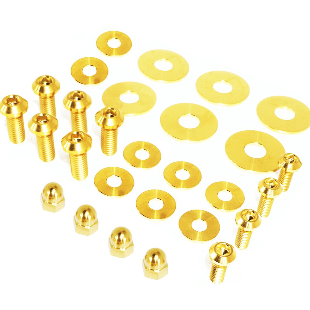 ZSPEC Trunk Area Dress Up Bolts® Fastener Kit for '09-23 Nissan GTR (R35), Titanium - ZSPEC Design LLC - Hardware Fasteners - Fastener Kit, gt-r, gtr, nissan, r35, skyline, titanium - zspecdesign.com