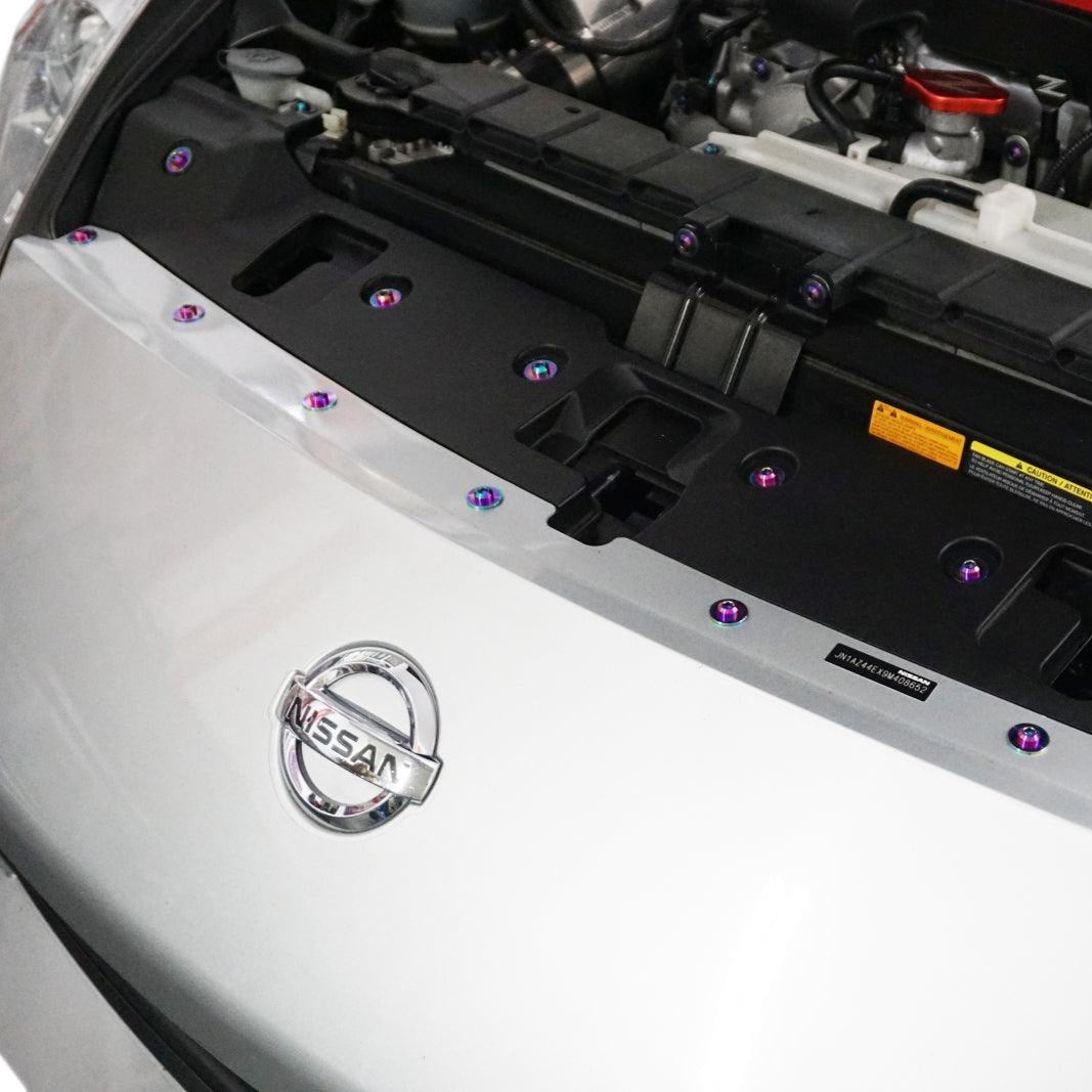 ZSPEC "Stage 3" Dress Up Bolts® Hardware Kit for Nissan 370z Z34, Titanium
Grade-5 Titanium (40-45% weight-savings, non-corrosive)
Engines: VQ37VHR