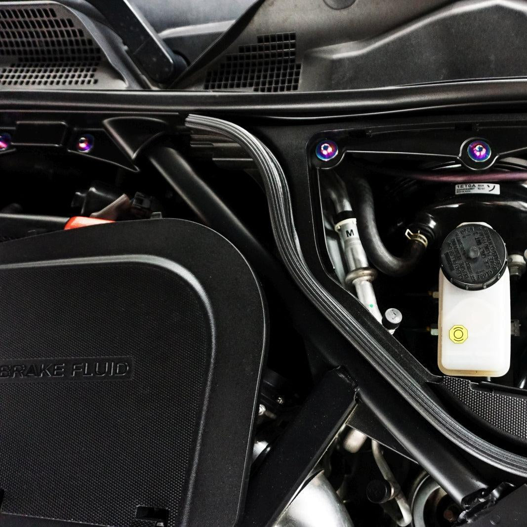 ZSPEC Plastic-Clips Replacement Kit for '09-20 Nissan 370z Z34, Grade-5 Titanium - ZSPEC Design LLC - Hardware Fasteners - 370z, clip replacement, Fastener Kit, nissan, nissanz, titanium, z34 - zspecdesign.com