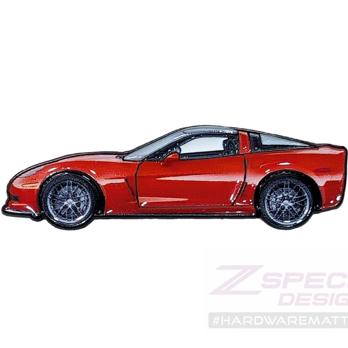 ZSPEC Collector Lapel / Hat Pin - Red Corvette Sports Car - ZSPEC Design LLC - Pin - accessory, corvette, lapel, lifestyle, pin - zspecdesign.com
