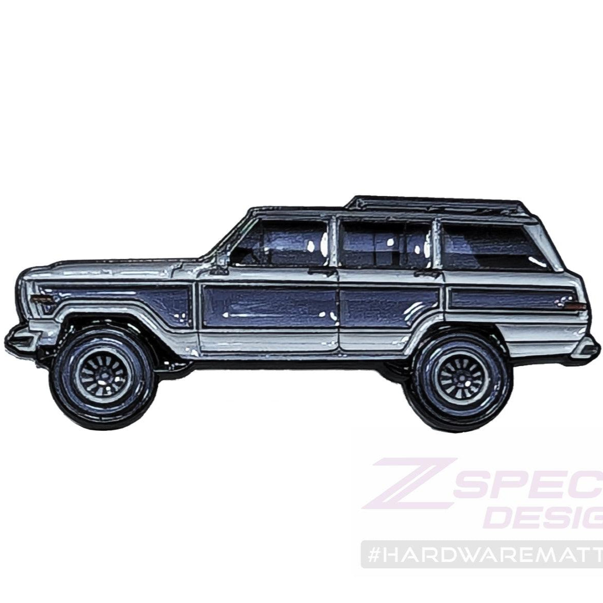 ZSPEC Collector Lapel / Hat Pin - Jeep Wagoneer with Rustic Scene Card - ZSPEC Design LLC - Pin - accessory, corvette, lapel, lifestyle, pin - zspecdesign.com