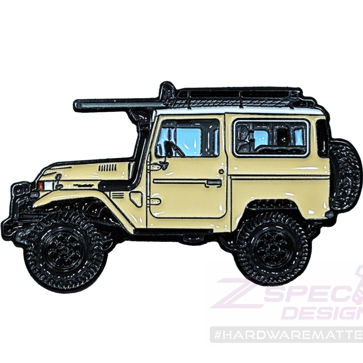 ZSPEC Collector Lapel / Hat Pin - Toyota Landcruiser with Desert-Expedition Card - ZSPEC Design LLC - Pin - accessory, corvette, lapel, lifestyle, pin - zspecdesign.com