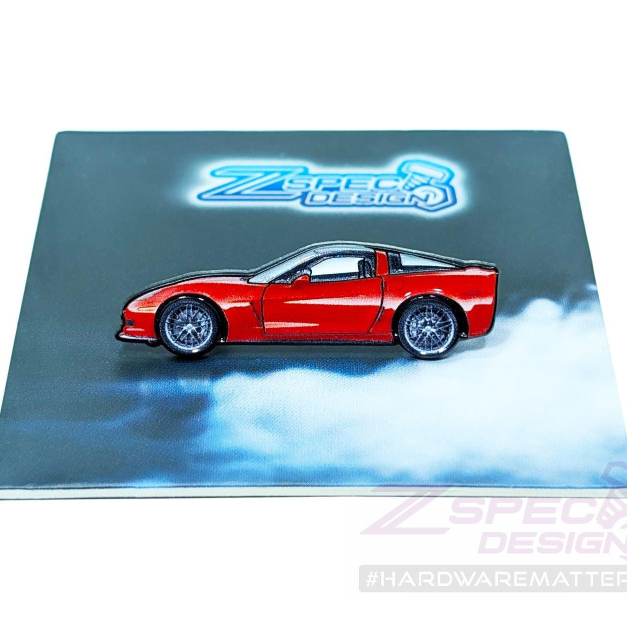 ZSPEC Collector Lapel / Hat Pin - Red Corvette Sports Car - ZSPEC Design LLC - Pin - accessory, corvette, lapel, lifestyle, pin - zspecdesign.com