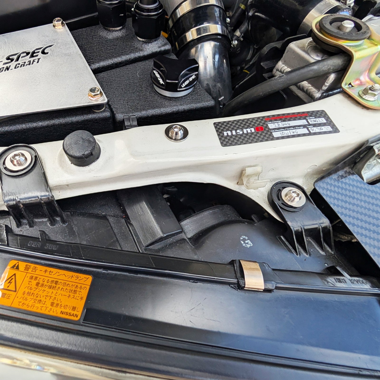 ZSPEC Titanium Hardware Kit for the Nissan Skyline GTR R34 Dress Up Bolts Fasteners Washers Fittings NISMO