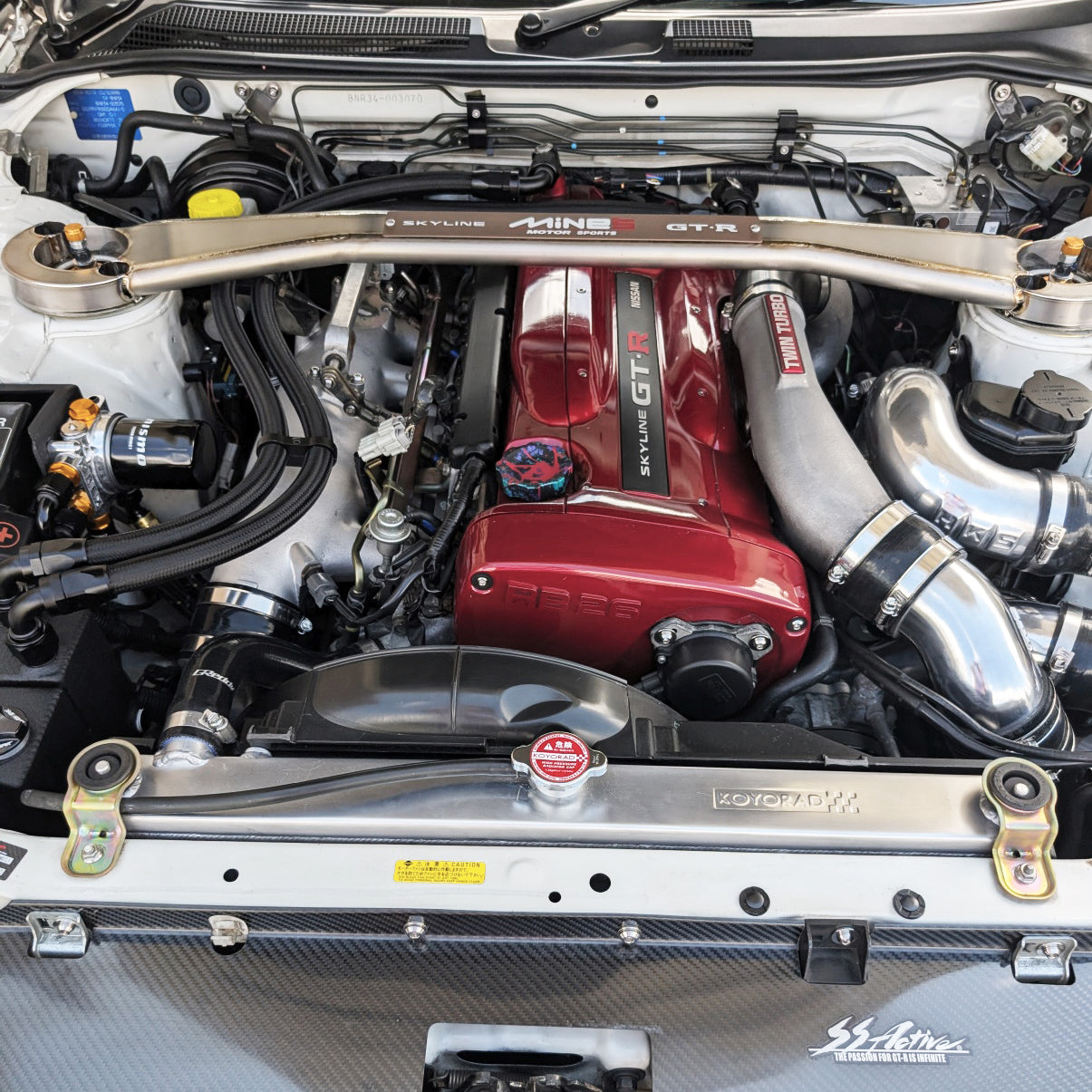 ZSPEC Titanium Hardware Kit for the Nissan Skyline GTR R34 Dress Up Bolts Fasteners Washers Fittings NISMO