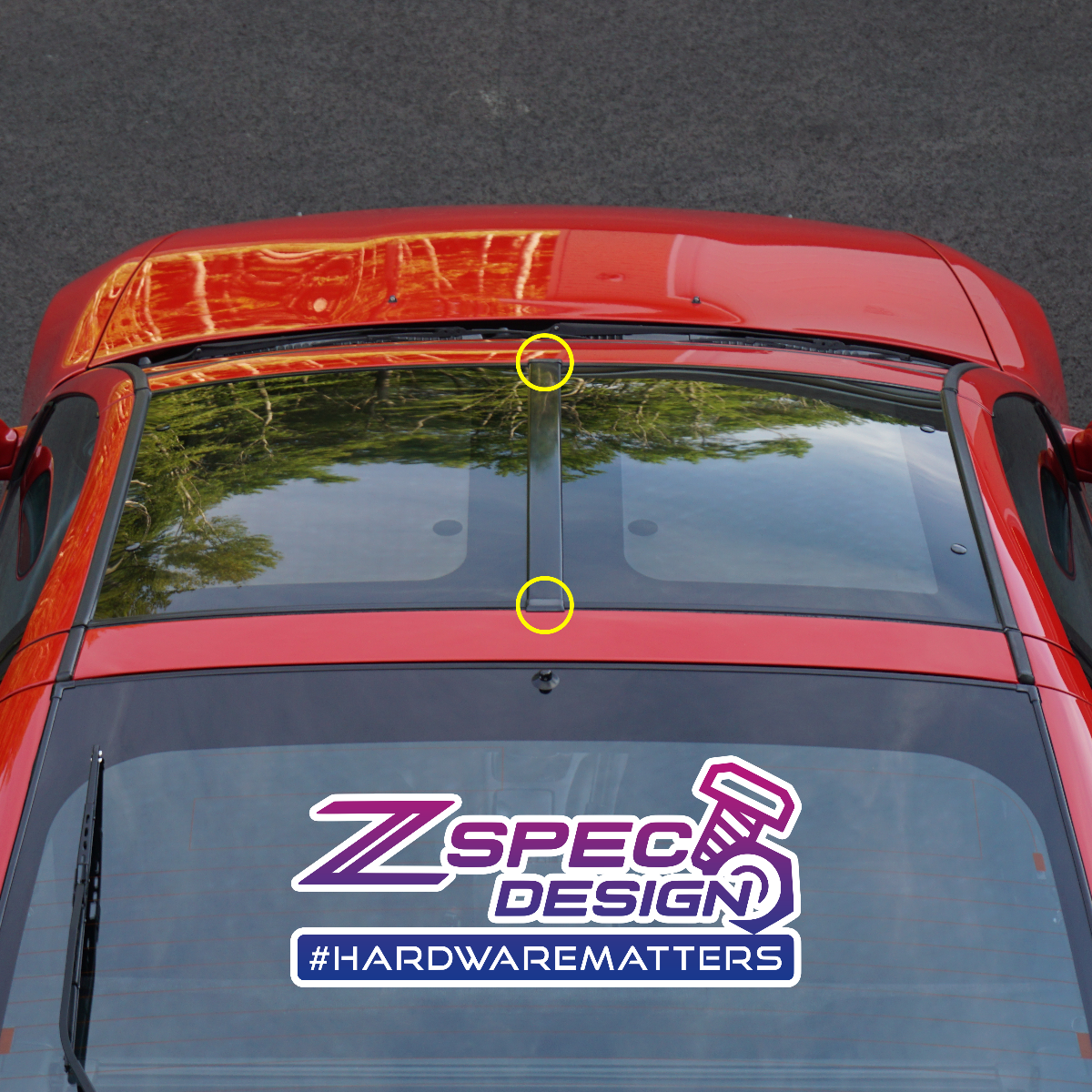 ZSPEC T-Top Center Bar "Finishers" for Nissan 300ZX Z32 Models, Sold per Pair