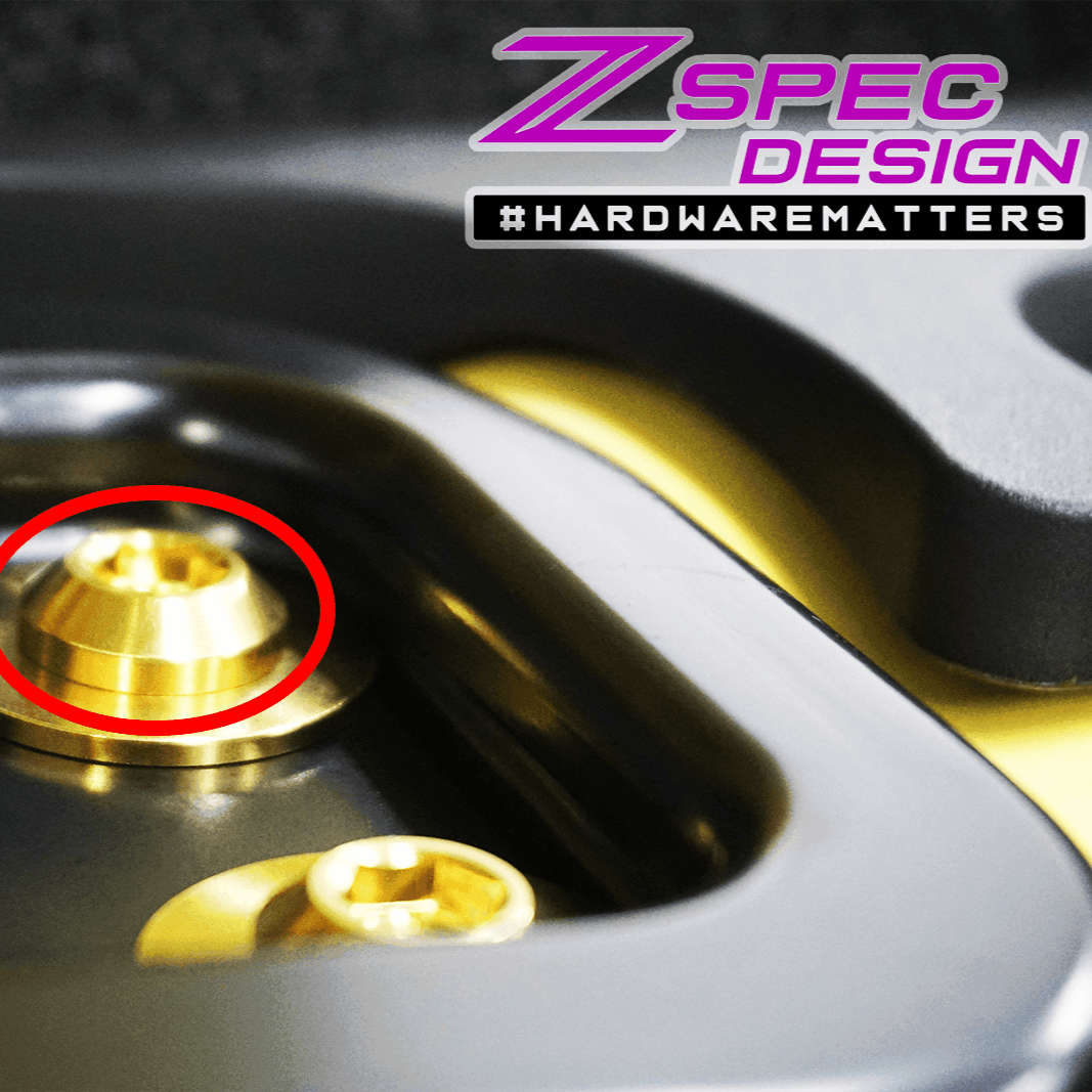 ZSPEC M10-1.25x30mm Dress Up Bolts® Fastener, Titanium GR5, Angled Head, Per Each - ZSPEC Design LLC - Hardware Fasteners - angled head, Dress Up Bolt, m10, per each, titanium - zspecdesign.com