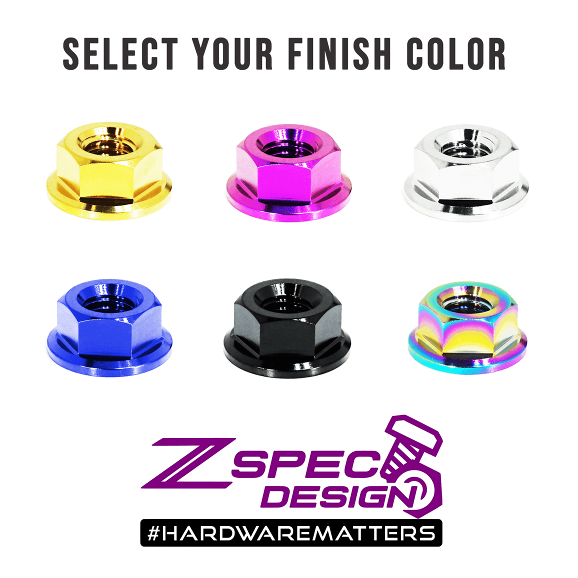 ZSPEC Shocks Hardware Kit for Lexus LC 500, Titanium. Includes six nuts & washers.
Grade-5 Titanium (40-45% weight-savings, non-corrosive)
Engines: 2UR-GSE