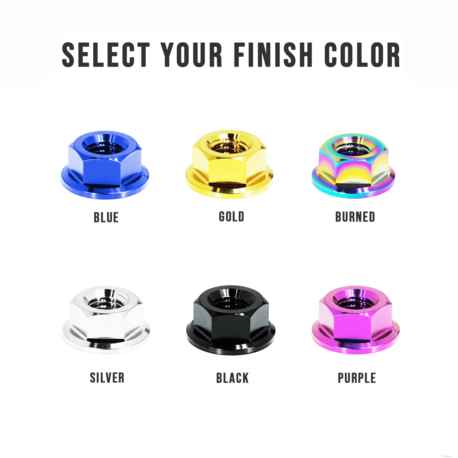 Front Shock Tower Nuts for FR-S/BRZ/Toy. 86/WRX/Impreza/STI, Titanium Front Shock Tower Nuts for FR-S/BRZ/Toy. 86/WRX/Impreza/STI, Titanium