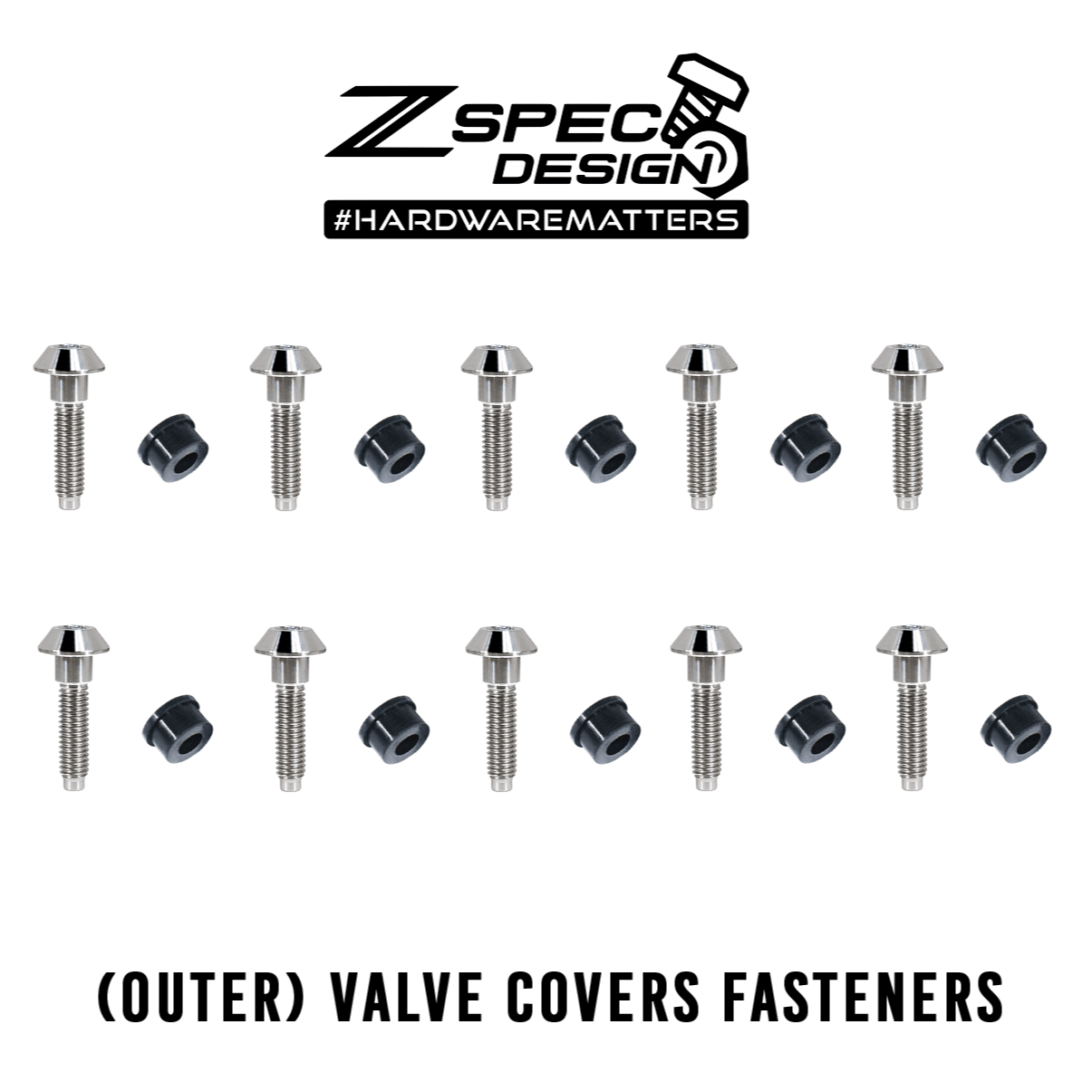 ZSPEC Stage-2 Dress Up Bolts® Hardware Kit for the Nissan Skyline GTR R32, Titanium
Grade-5 Titanium (40-45% weight-savings, non-corrosive)
Engines: RB26DETT
